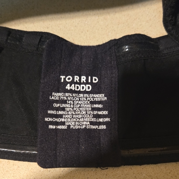 Torrid Classic Black Bra - Picture 2 of 3